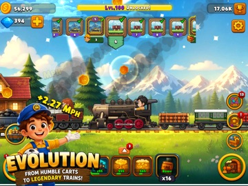 TrainClicker Idle Evolution iPad screenshot