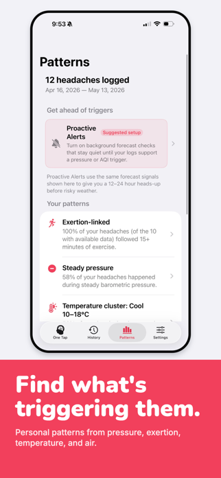 Headache Tracker - One Tap Screenshot 3 of 5