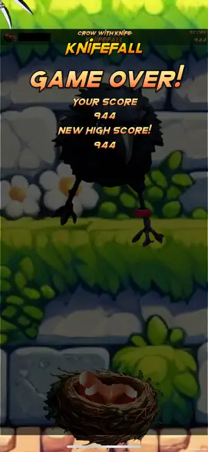 crow with knife KnifeFall screenshot 4