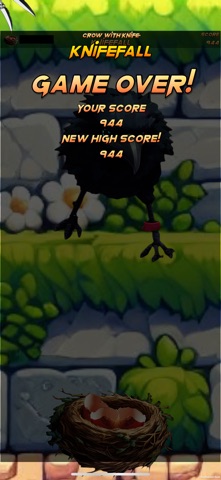 crow with knife KnifeFall Screenshot 4 of 4