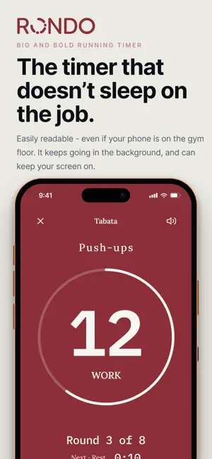 Rondo: Workout Interval Timer screenshot 1