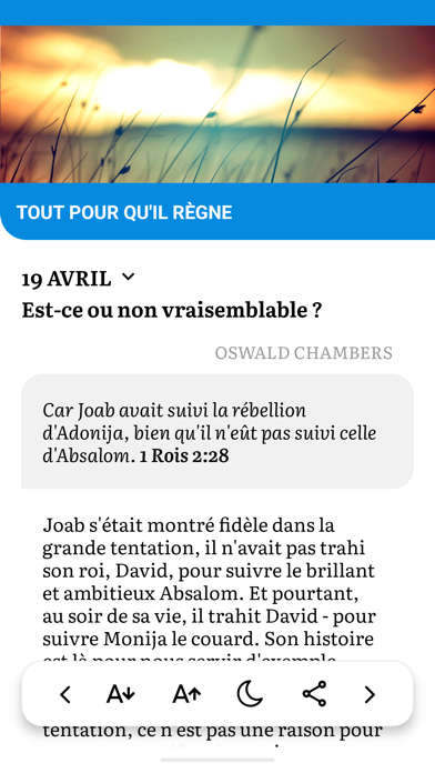 Méditons la Bible Screenshot