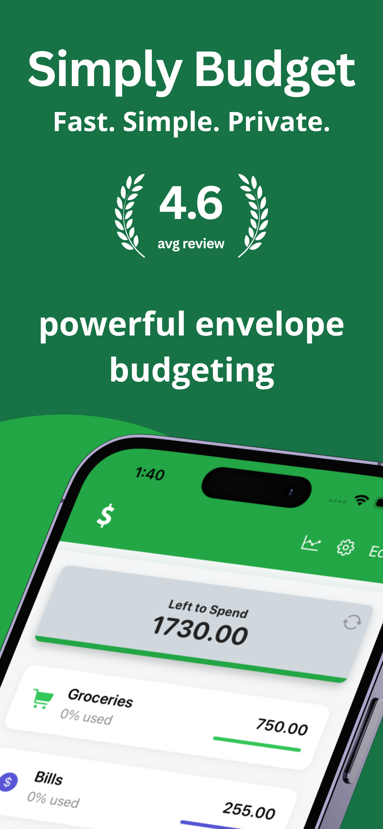 Simply Budget - easy budgeting