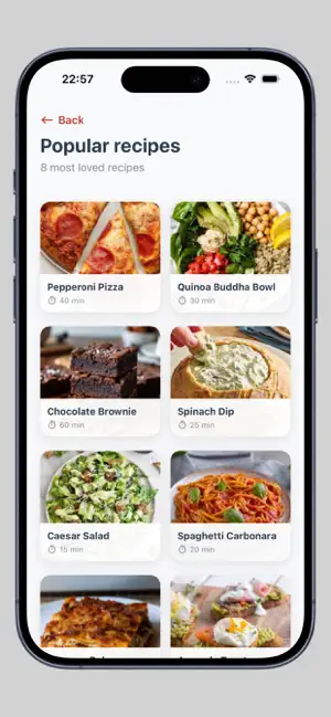 Recipe Vault - Cookbook iPhone screenshot 1