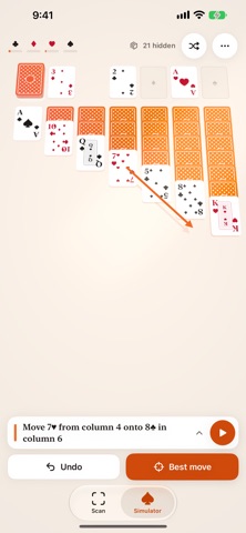 Solitaire Coach iPhone screenshot