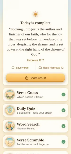 Daily Bible Games: Word & Quiz screenshot 4