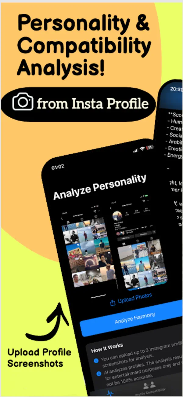 #1. Analyze Personality Insta (iOS) โดย: Alper Ismet SULUN