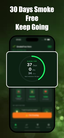 SmokeFree Hero: Quit Smoking iPhone screenshot