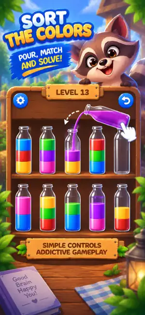 Raccoon's Story: Sort Puzzle screenshot 4