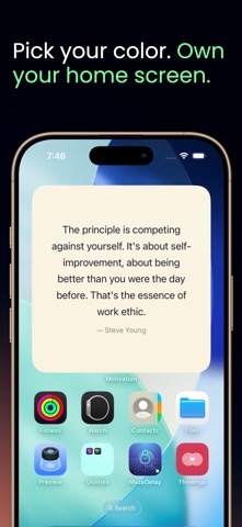 Motivational Widget - Quotes iPhone screenshot