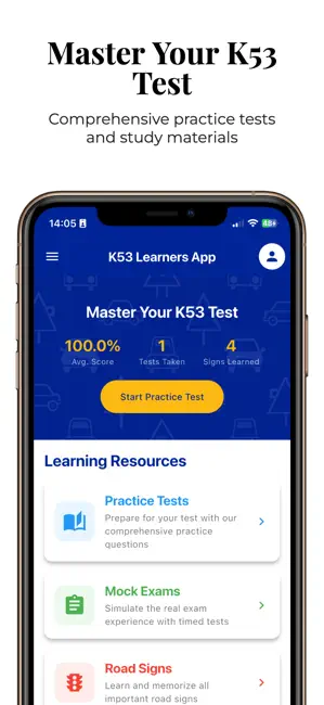 K53 Learners License Test SA iPhone screenshot 1