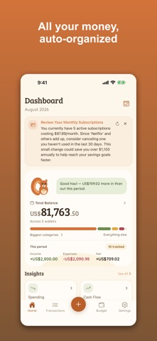 Waisly: Money & Budget Tracker iPhone screenshot