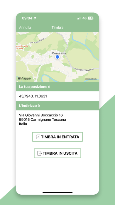cartellino:facile Screenshot