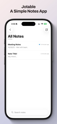 Jotable - Simple Notes screenshot