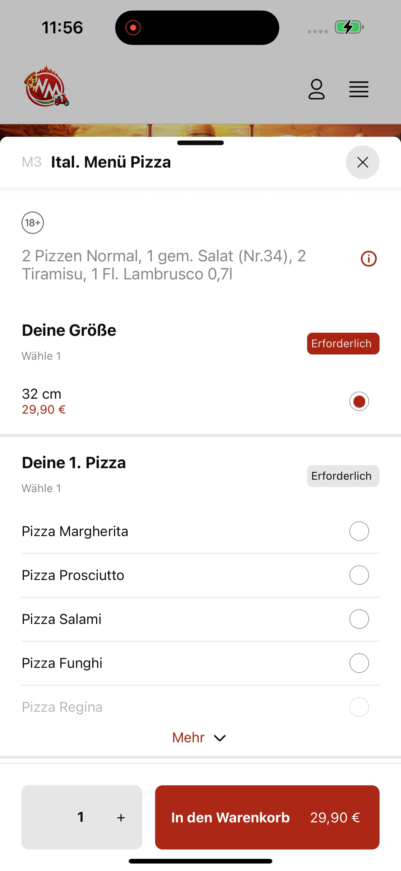 Weilheimer Food- und Pizzaserv screenshot 4
