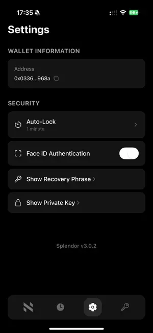 Splendor Wallet screenshot 4
