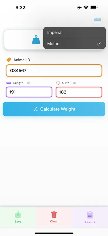 Cattle Weight Pro screenshot 3 of 4