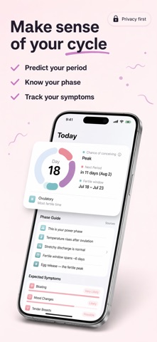 Ovuly: Ovulation Cycle Tracker Screenshot 1 of 5