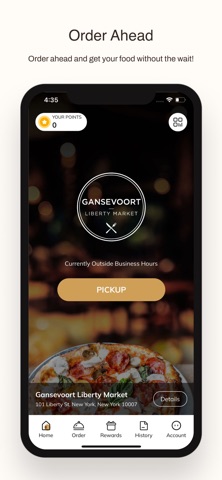Gansevoort Liberty Market iPhone screenshot