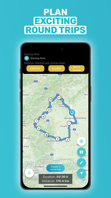 Motobit motorcycle navigation Screenshot
