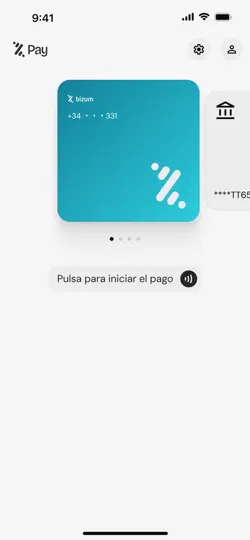 Captura de pantalla de Bizum Pay en iPhone 1