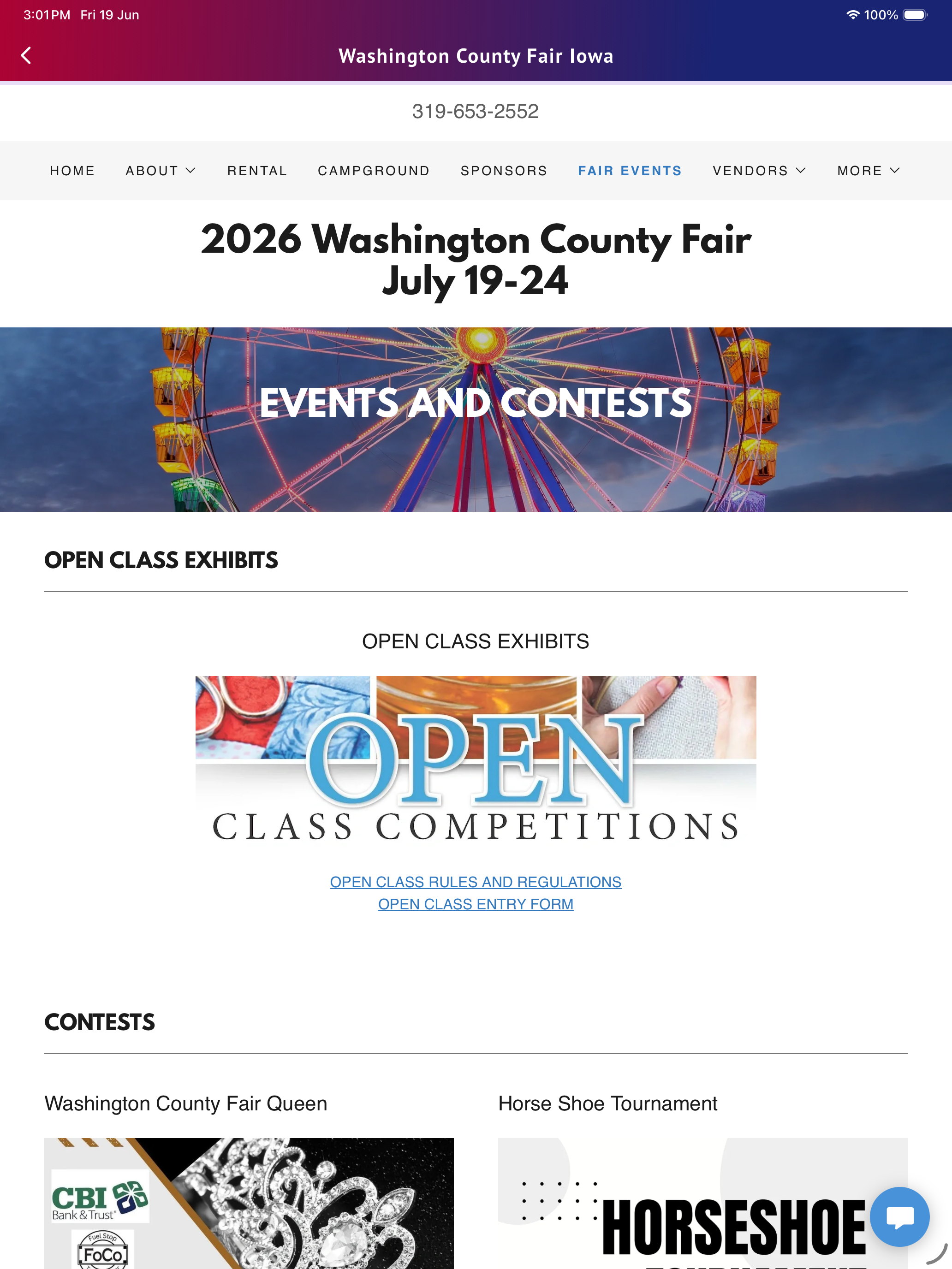 Washington County Fair Iowa