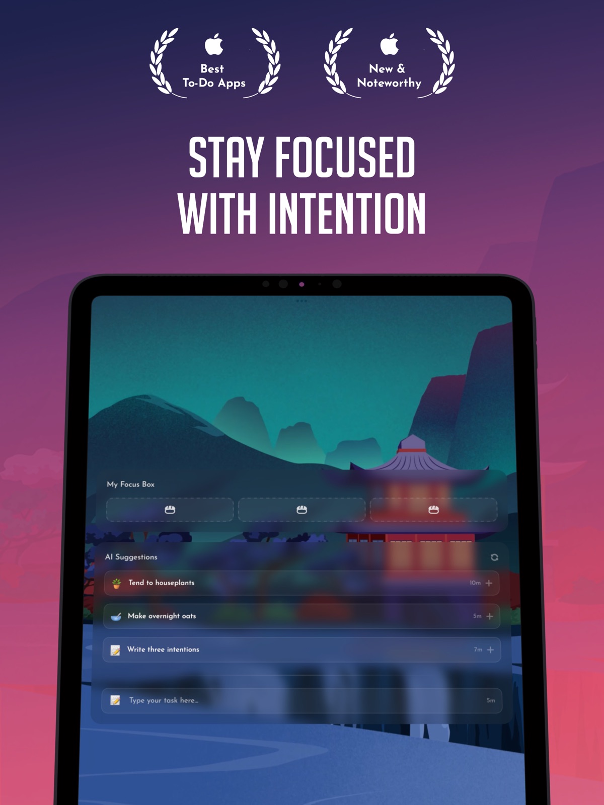 Bento: Focus Timer ipad screenshot 1