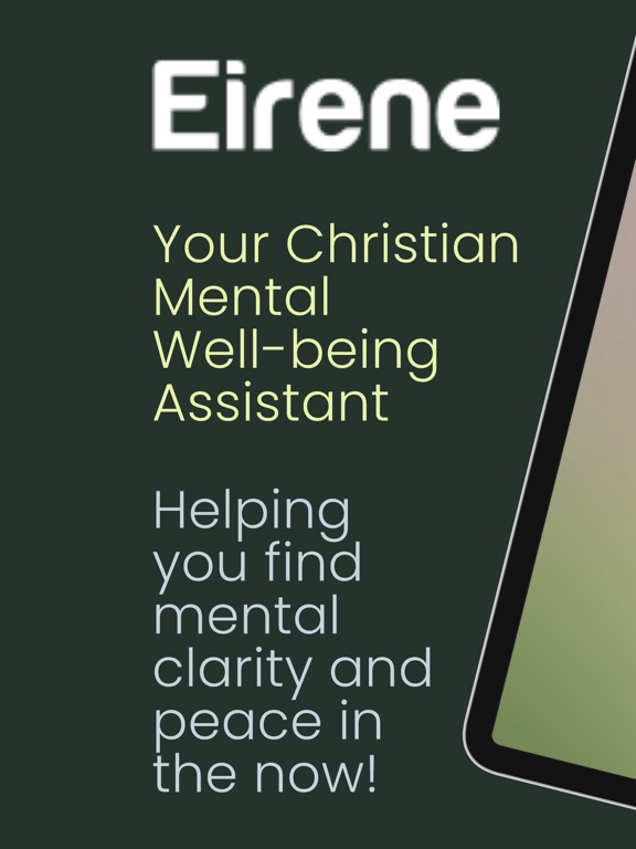 Eirene Christian Well-Being AI iPad screenshot 1 - Health & Fitness app