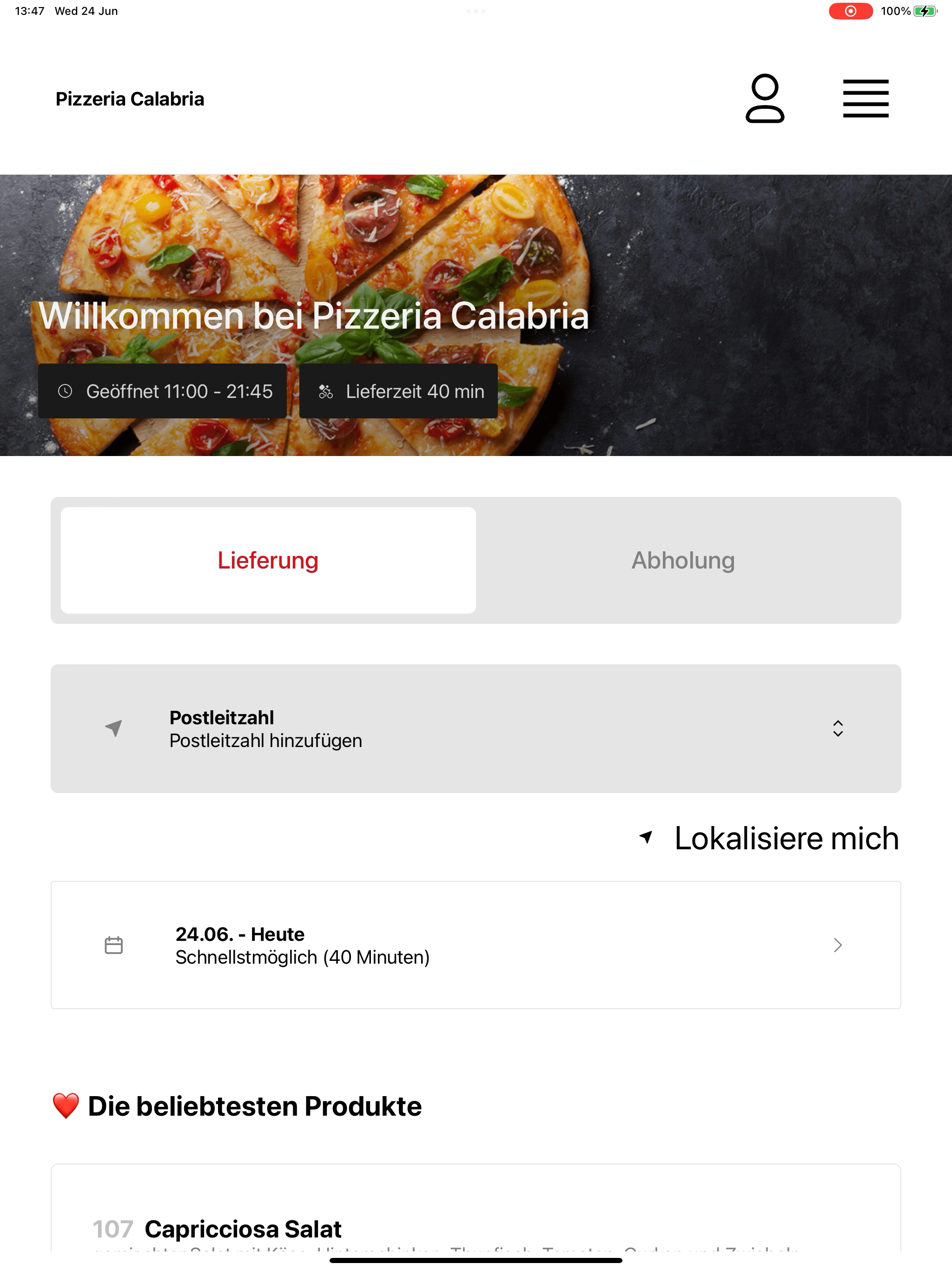 Pizzeria Calabria Köln screenshot 10