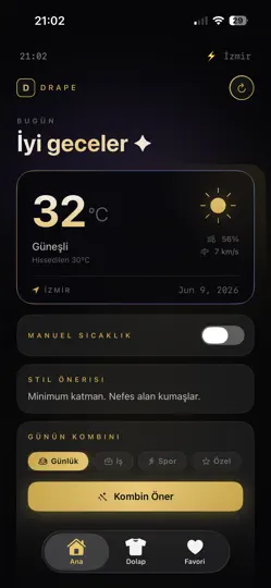 Screenshot von Drape auf dem iPhone 4