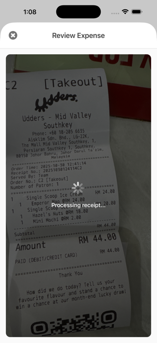 Quick Expense: Expense Tracker Screenshot 2 of 5