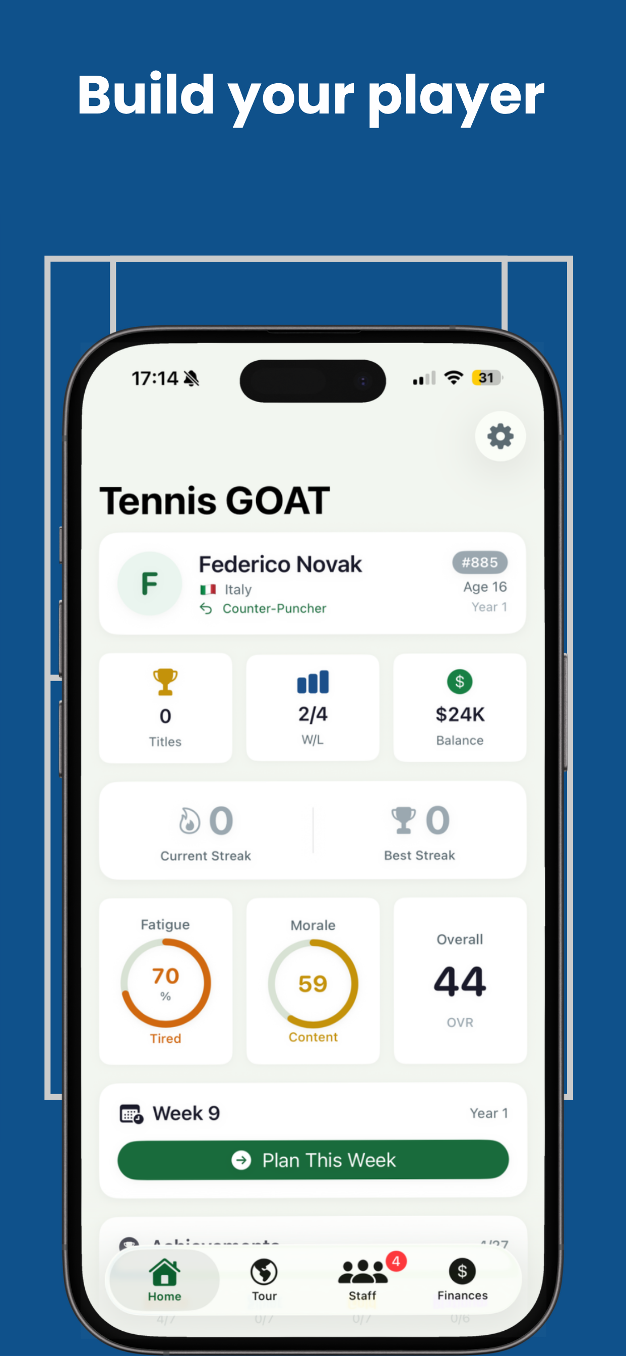 Tennis GOAT - Rise to the top screenshot 4