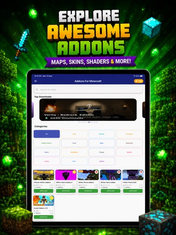 Addons Skins for Minecraft MC iPad screenshot