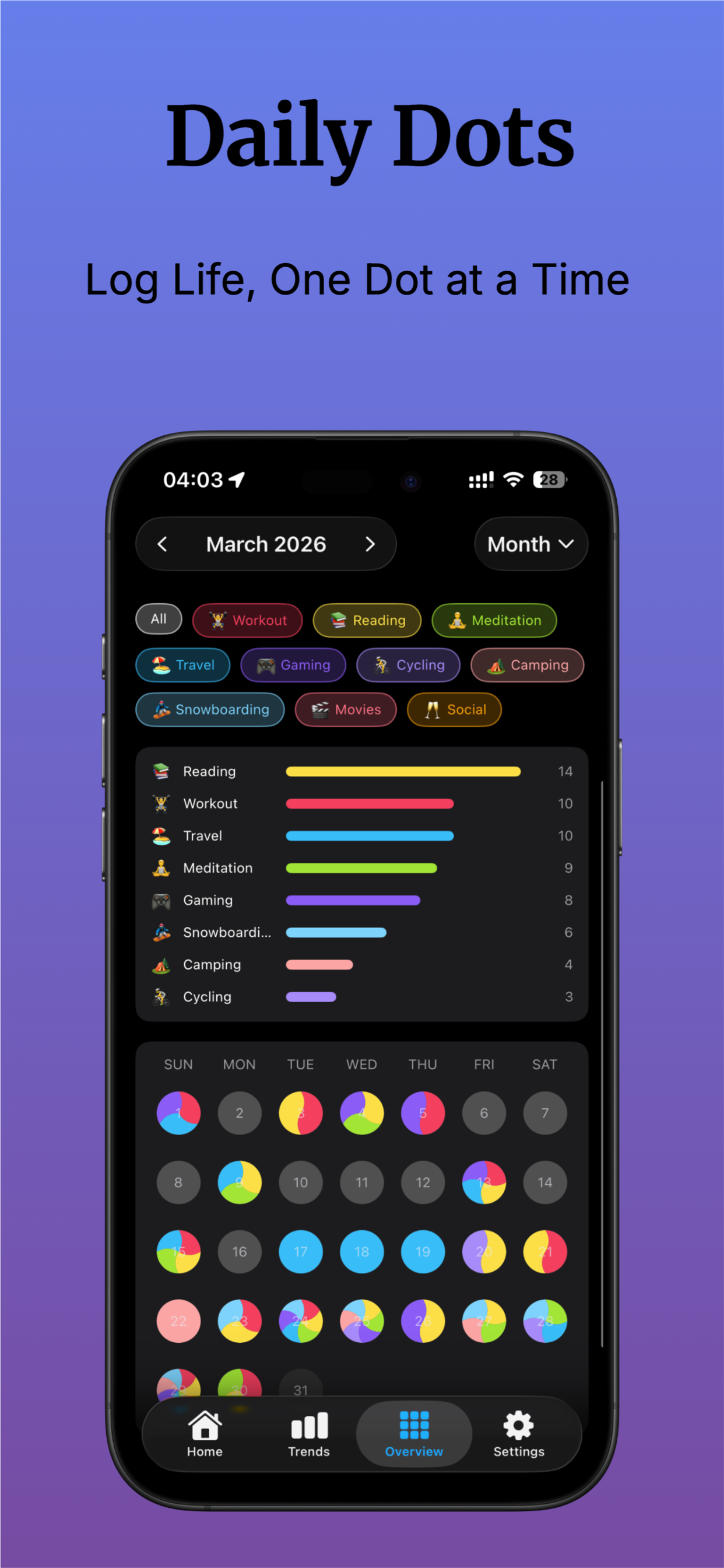 Daily Dots - Life Log screenshot 6