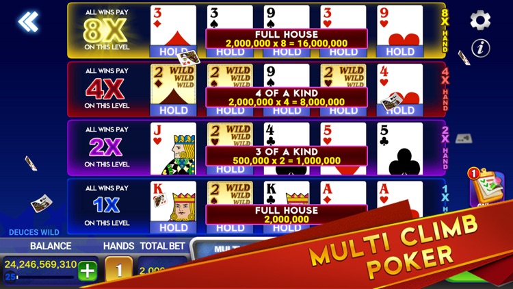 Video Poker Multi: Deuces Wild screenshot-3