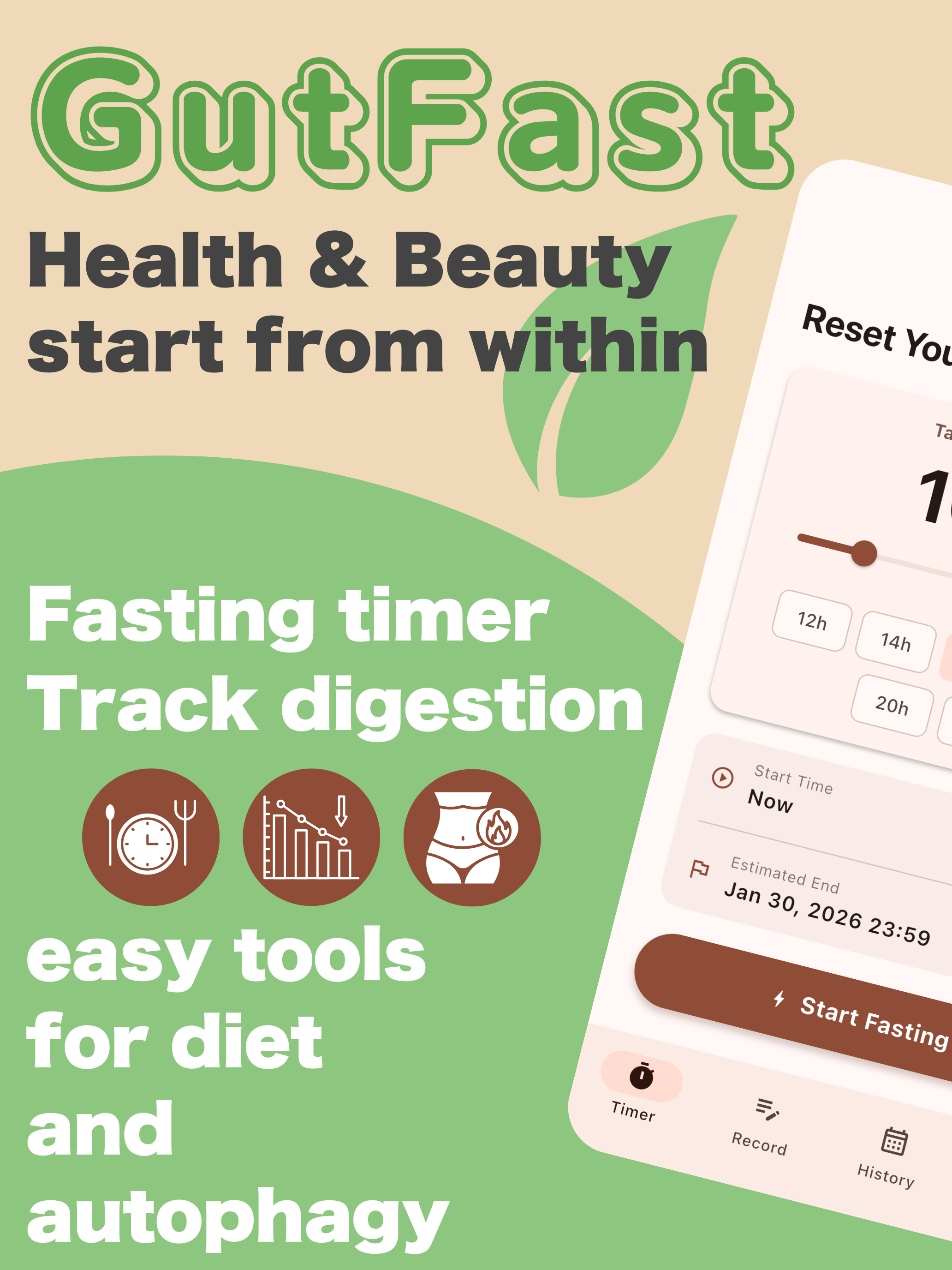16h Fasting & Gut Health Log screenshot 8