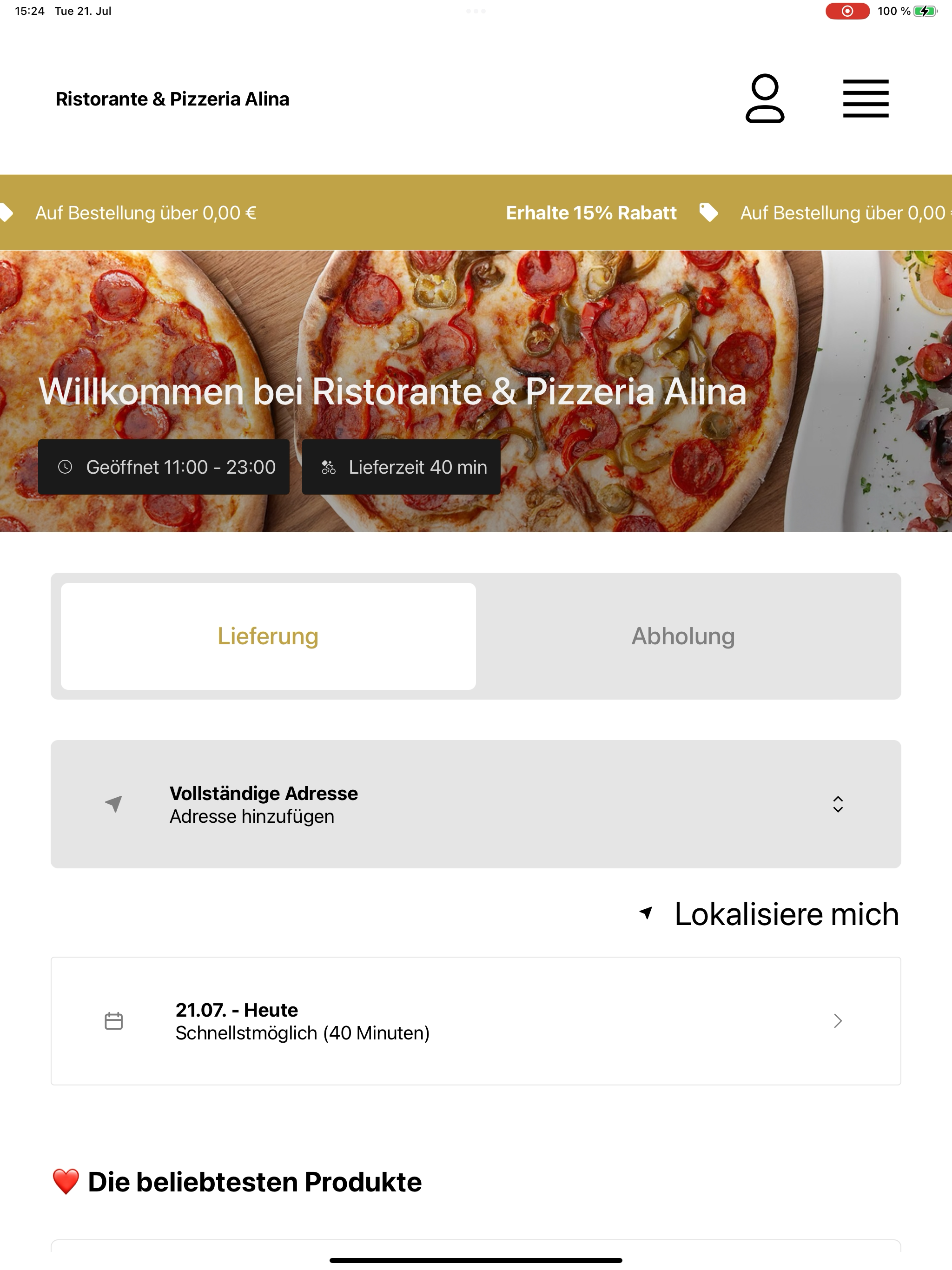 Ristorante & Pizzeria Alina screenshot 10