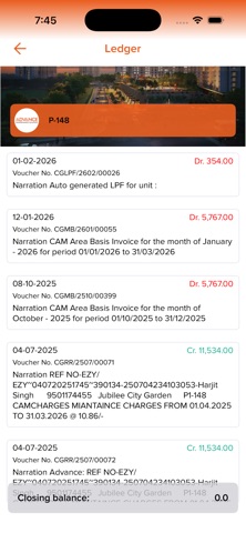Advance Maintenance Solution screenshot