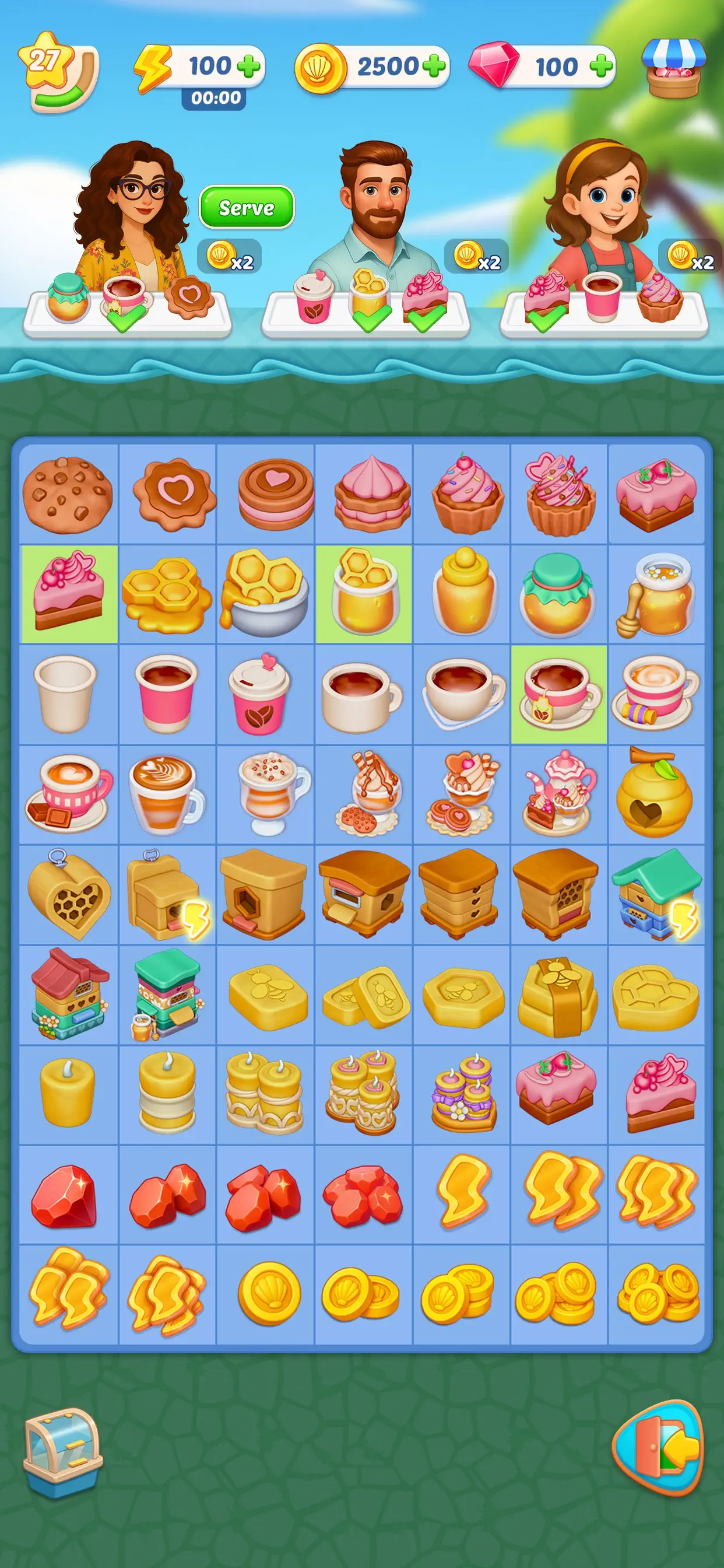 #7. Seaside Secrets: Merge & Story (iOS) By: Supercent, Inc.