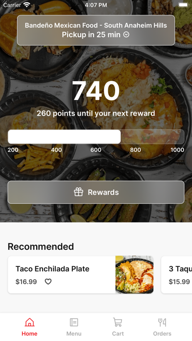 Bandeño To Go iPhone screenshot 1 - Food & Drink app