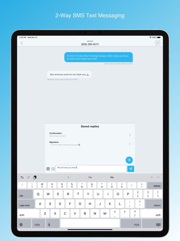 DialMyCalls: Mass Text & Voice iPad screenshot 5 - Productivity app