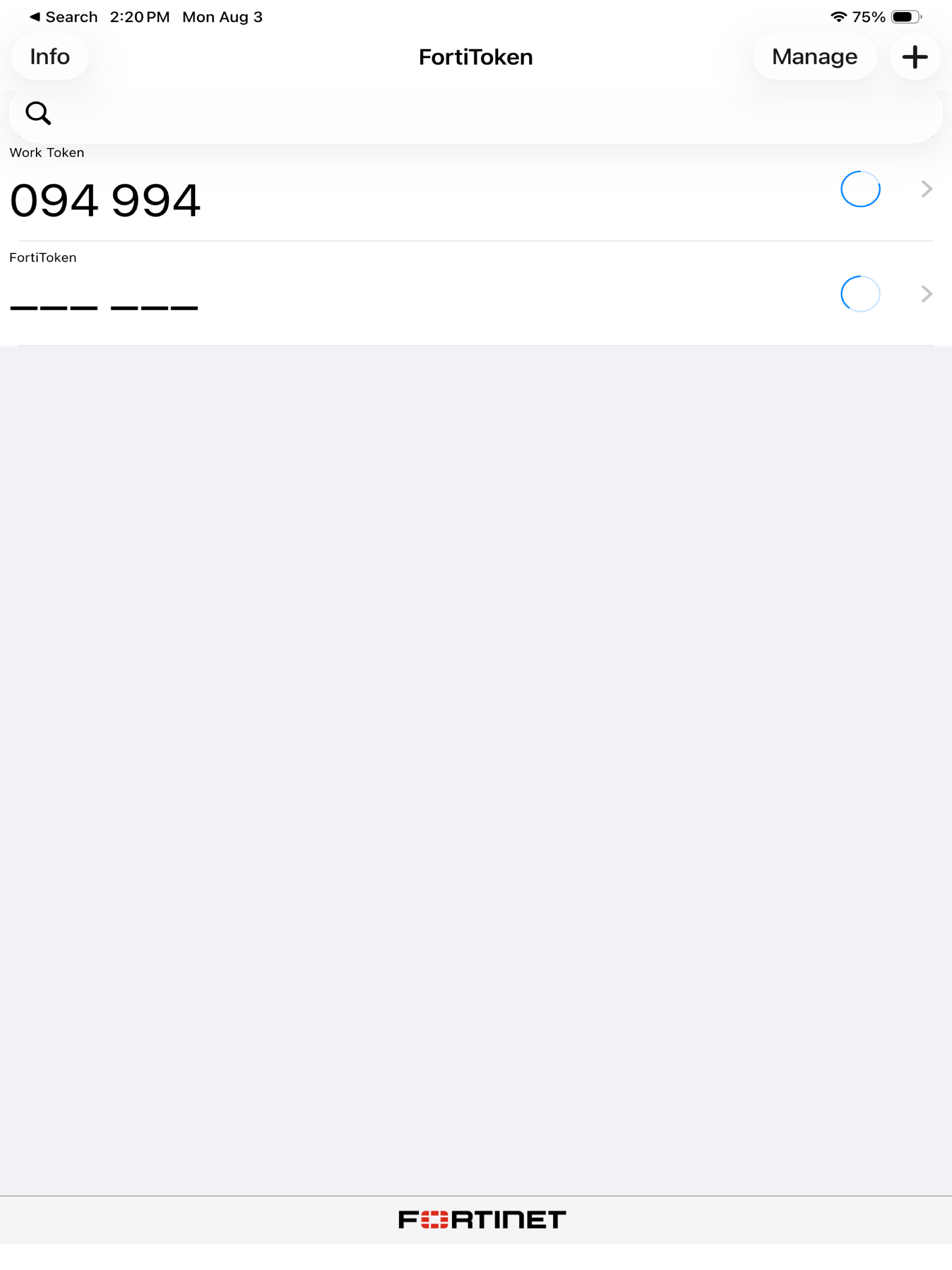 FortiToken Mobile screenshot 5