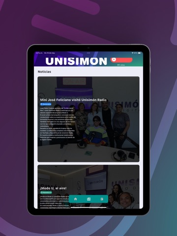 Unisimón Radio iPad screenshot