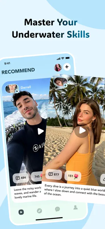 Sleek: Online Social & Diving screenshot 1 of 4