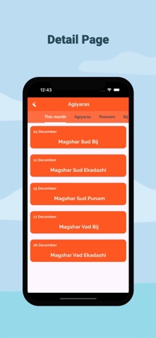 Agiyaras-Ekadashi Reminder iPhone screenshot