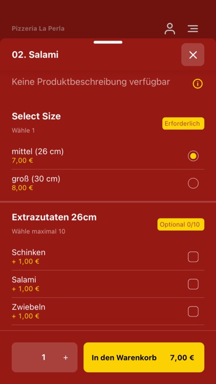 Pizzeria La Perla Bochum screenshot-3