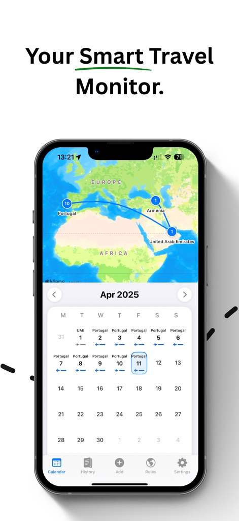 Days Monitor - Travel App | MWM