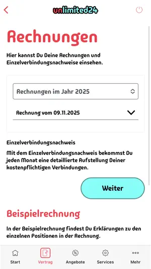 unlimited24 Servicewelt screenshot 2