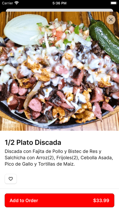 Rey del Pollo To Go iPhone screenshot 3 - Food & Drink app