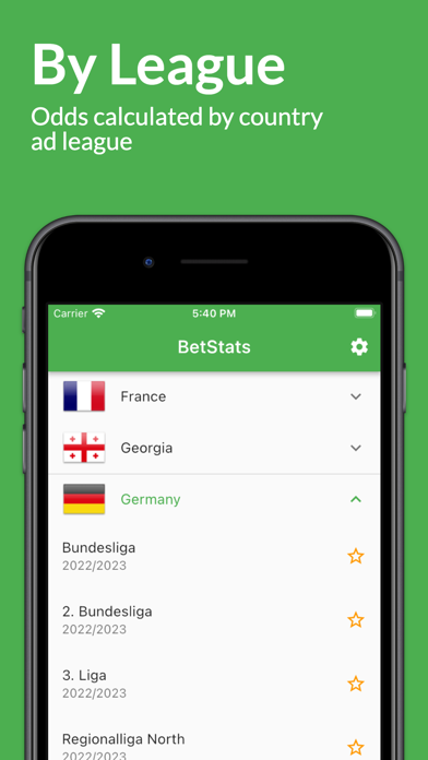 BetStats - Football prediction Screenshot